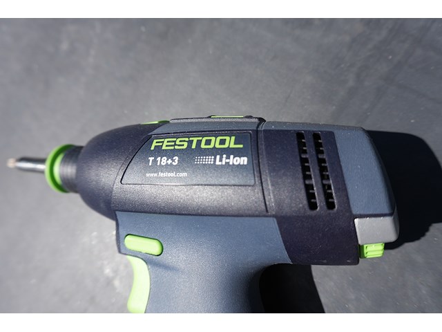 Festool accu schroefmachine t18+ 3 basic - afbeelding 3 van  10