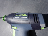 Festool accu schroefmachine t18+ 3 basic - afbeelding 3 van  10