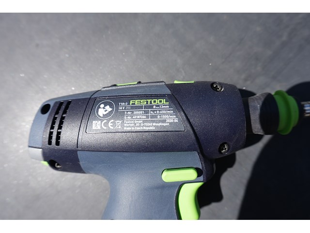 Festool accu schroefmachine t18+ 3 basic - afbeelding 4 van  10