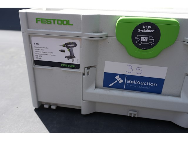 Festool accu schroefmachine t18+ 3 basic - afbeelding 9 van  10