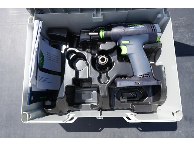 Festool accu schroefmachine t18+ 3 basic - afbeelding 7 van  9