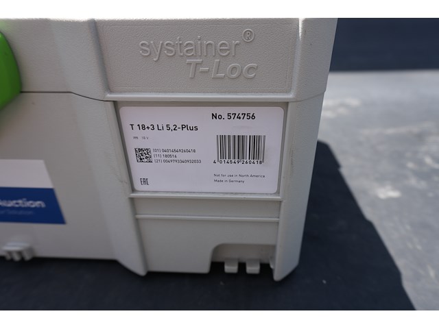 Festool accu schroefmachine t18+ 3 li 5,2 plus - afbeelding 2 van  10