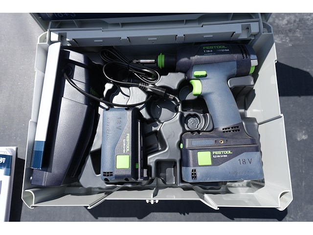Festool accu schroefmachine t18+ 3 li 5,2 plus - afbeelding 3 van  10