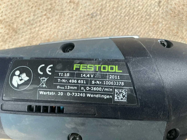 Festool c12 / ti15 schroefboormachine - afbeelding 4 van  7