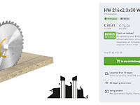 Festool cirkelzaagblad 216x2,3x30 w36 hout - afbeelding 5 van  5