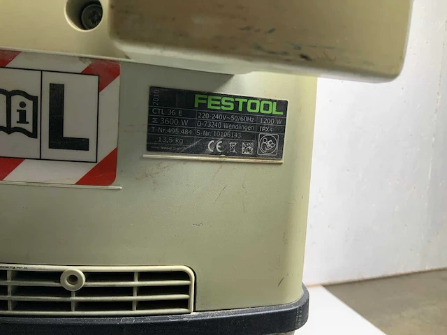 Festool cleantec mobiele tonstofzuiger - afbeelding 4 van  8