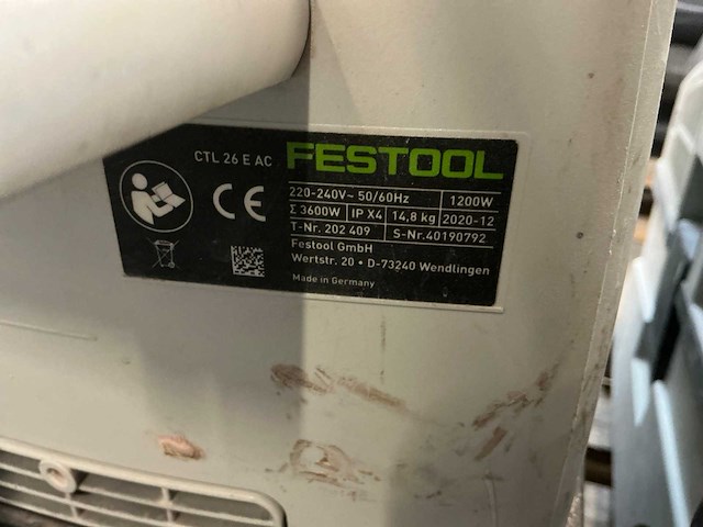 Festool ctl 26 e ac industriële stofzuiger - afbeelding 5 van  5
