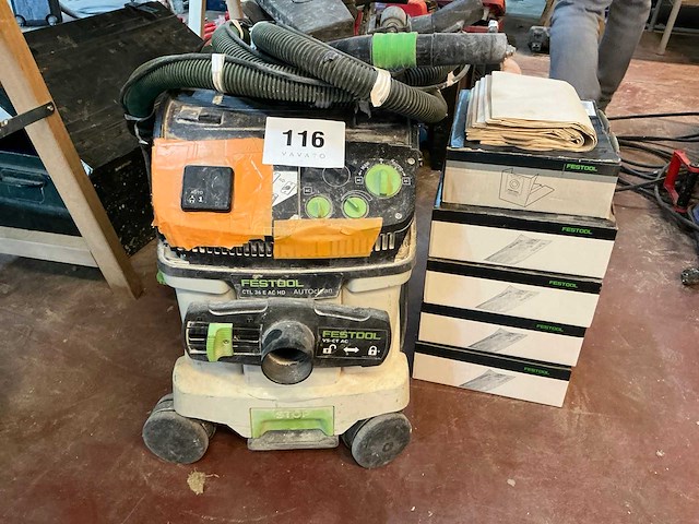 Festool ctl 36 e ac hd industriële stofzuiger - afbeelding 1 van  7