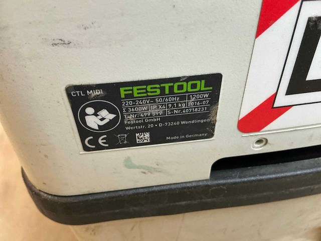 Festool ctl midi industriële stofzuiger - afbeelding 7 van  7