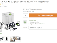Festool domino xl df 700 eq-plus - afbeelding 10 van  10