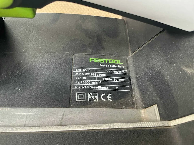 Festool ehl 65 e schaafmachine - afbeelding 4 van  4