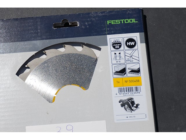 Festool fijngetand zaagblad 160x1,8x20 w18 - afbeelding 1 van  3