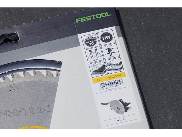 Festool fijngetand zaagblad 210x2,4x30 w52 - afbeelding 1 van  3