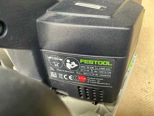 Festool hkc 55 eb cirkelzaagmachine - afbeelding 8 van  8