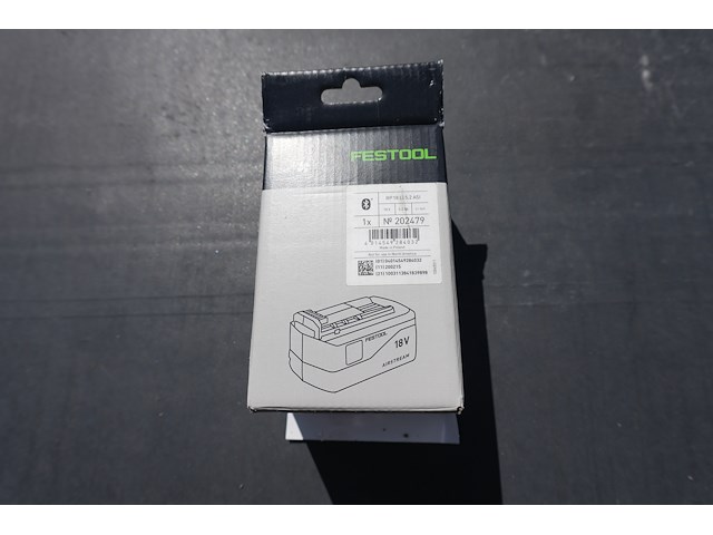 Festool li-ion accupack bp 18 li 5,2 asi bluetooth - afbeelding 1 van  2