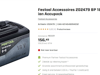 Festool li-ion accupack bp 18 li 5,2 asi bluetooth - afbeelding 3 van  3