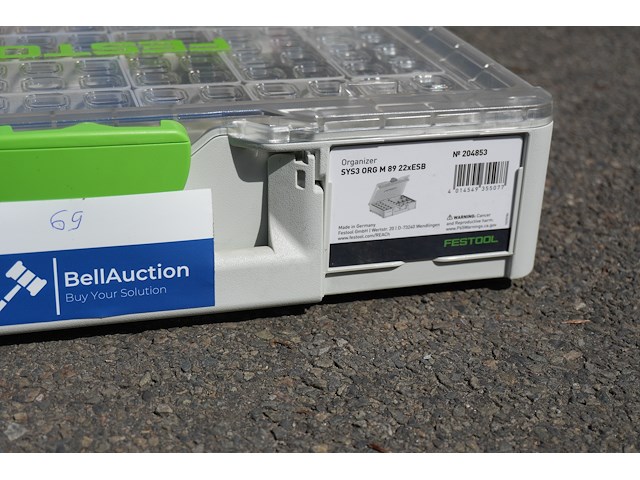 Festool systainer³ organizer sys3 org m 89 22xesb - afbeelding 3 van  5