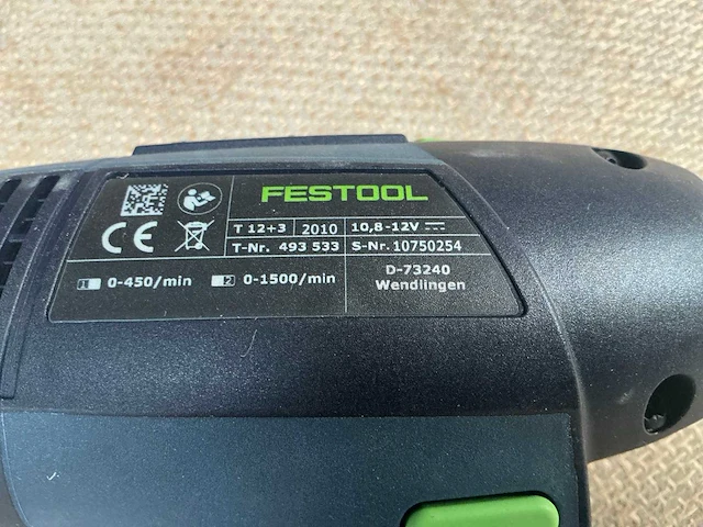 Festool t12+3 schroefboormachine - afbeelding 7 van  8
