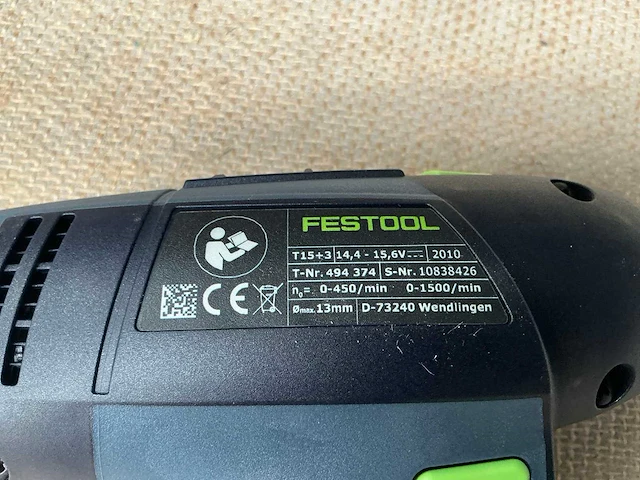 Festool t15+3 schroefboormachine - afbeelding 6 van  6