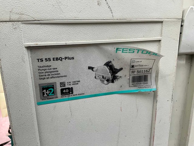 Festool ts 55 ebq-plus cirkelzaagmachine - afbeelding 2 van  5