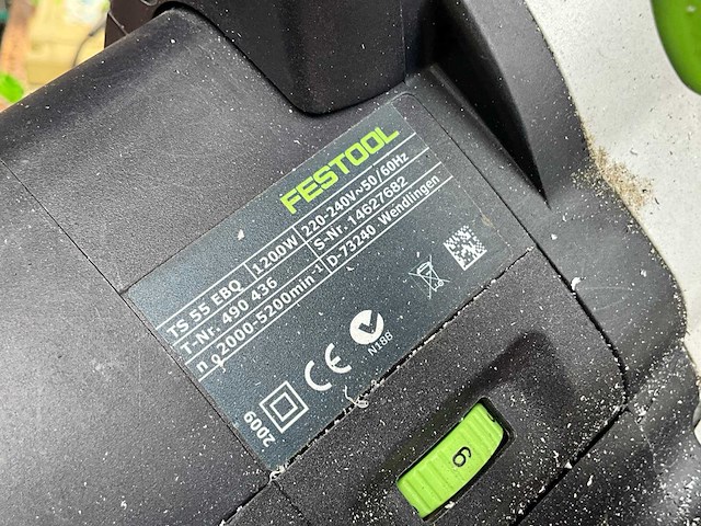 Festool ts 55 ebq-plus cirkelzaagmachine - afbeelding 3 van  5