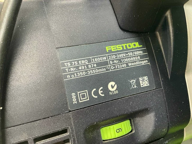 Festool ts 75 ebq invalzaag - afbeelding 4 van  4