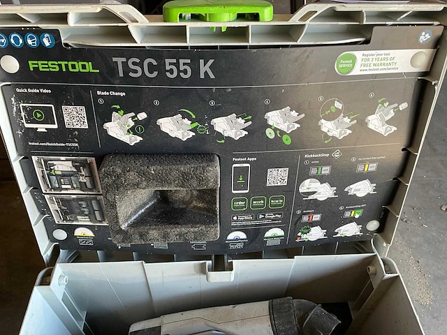 Festool tsc 55 keb cirkelzaagmachine - afbeelding 6 van  14