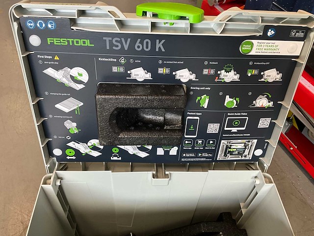Festool tsv 60 kebq-plus invalzaag met kickbackstop – nieuw / ongebruikt - afbeelding 4 van  9