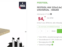 Festool universeel zaagblad 225x2,6x30 w32 - afbeelding 4 van  4