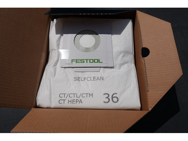 Festool zelfclean filterzak sc fis-ct 36/5 - afbeelding 1 van  3