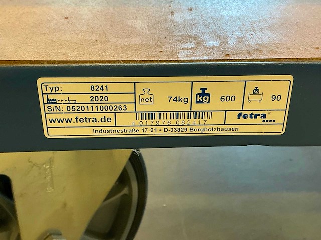 Fetra 8241 plateauwagen - afbeelding 3 van  3