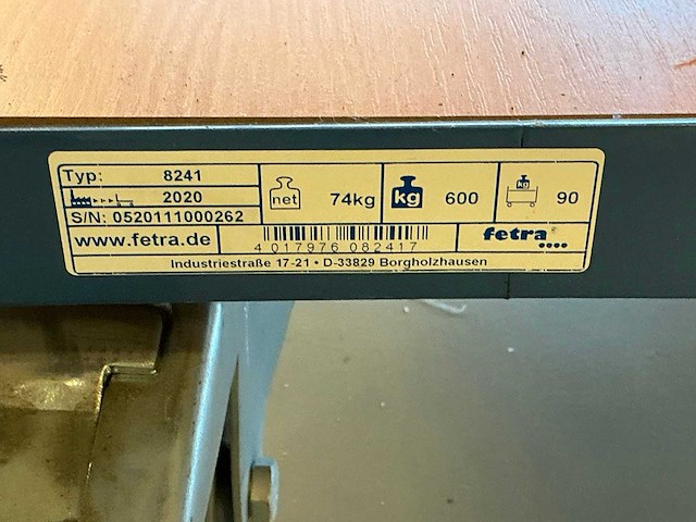 Fetra 8241 plateauwagen - afbeelding 3 van  3