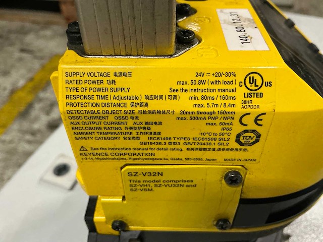 Feyence sz-v32n veiligheid laserscanner - afbeelding 4 van  5