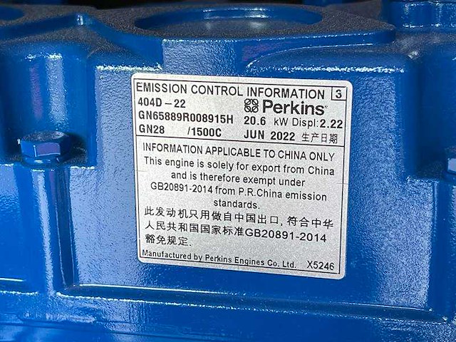 Fg wilson - p 22-6 - stroomgenerator - ongebruikt - afbeelding 17 van  18