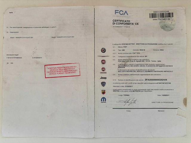 Fiat - 2017 - tipo - afbeelding 26 van  32