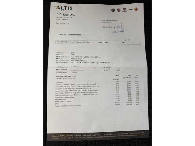 Fiat - 2022 - 500 e - red - personenauto - afbeelding 9 van  17