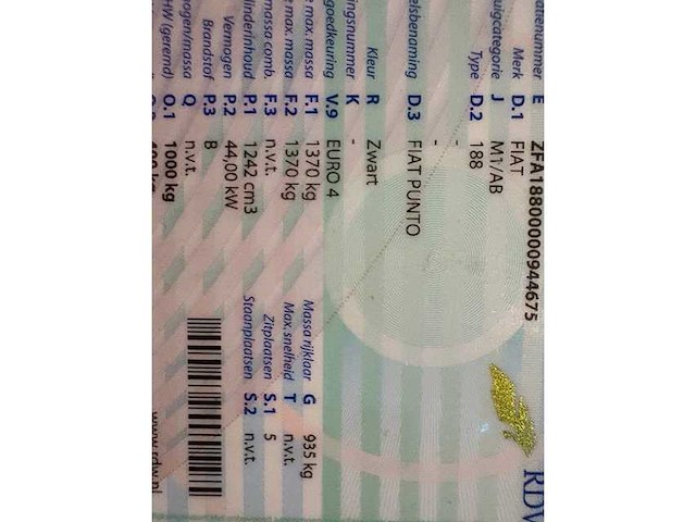 Fiat - punto - 1.2 active - car - 2007 - afbeelding 19 van  19