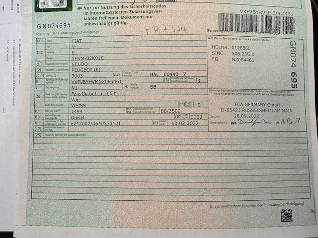 Fiat - scudo - v - car - 2022 - afbeelding 14 van  24