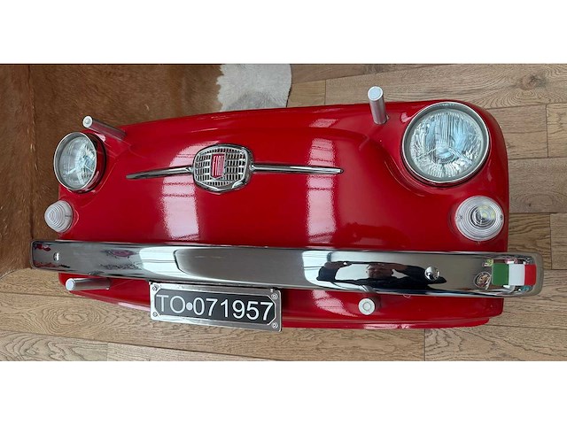Fiat 500 calandre salontafel in rood - salontafel - afbeelding 3 van  3