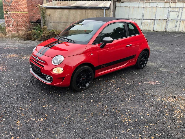 Fiat 500c 1.2i lounge sport cabriolet 2017 , 65600 km !!!! - afbeelding 1 van  20