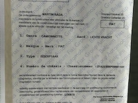 Fiat doblo cargo, zfa22300005661107, 1e insch 18/11/2008, 104245km, 57kw, 1368cm³, benzine, manueel, bestelwagen, euro 4, mtm 1920kg, tarra 1200kg, 3 sleutels, keuring tot 26/11/2026, insch. deel i, coc en identificatieverslag, imperiaal - afbeelding 6 van  18