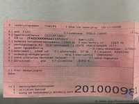 Fiat doblo cargo, zfa22300005661107, 1e insch 18/11/2008, 104245km, 57kw, 1368cm³, benzine, manueel, bestelwagen, euro 4, mtm 1920kg, tarra 1200kg, 3 sleutels, keuring tot 26/11/2026, insch. deel i, coc en identificatieverslag, imperiaal - afbeelding 9 van  18