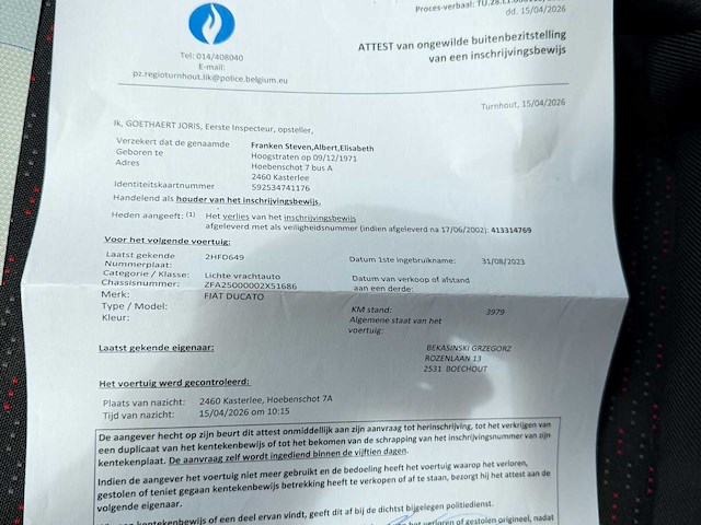 Fiat ducato bedrijfswagen - afbeelding 15 van  24