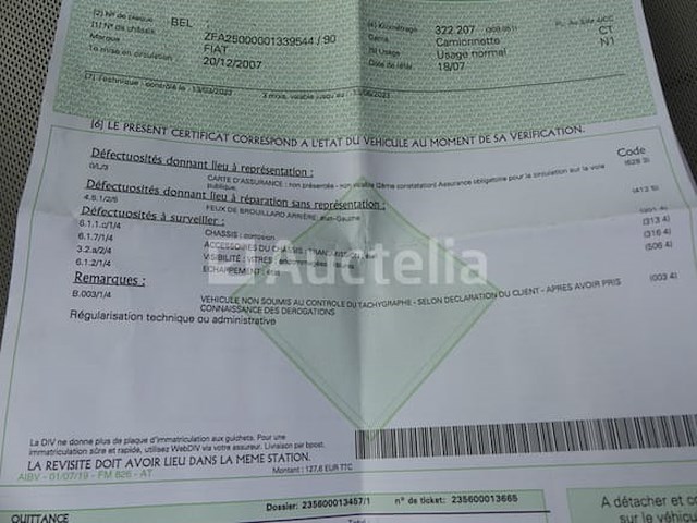 Fiat ducato dubbelcabine flatbed bestelwagen (2007-vin:zfa25000001339544) - afbeelding 9 van  26