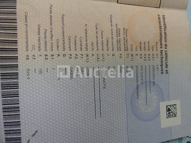 Fiat ducato dubbelcabine flatbed bestelwagen (2007-vin:zfa25000001339544) - afbeelding 13 van  26