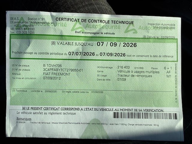 Fiat freemont, 2012 - afbeelding 23 van  24