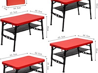 Fiemach draagbare klaptafel met klapkruk - afbeelding 2 van  4