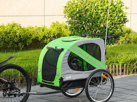 Fietsaanhanger 134 x 73 x 108 cm groen - afbeelding 1 van  7
