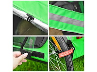 Fietsaanhanger 134 x 73 x 108 cm groen - afbeelding 5 van  7