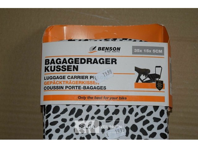 Fietsbagagedrager kussen 35x15x5 cm - afbeelding 2 van  2